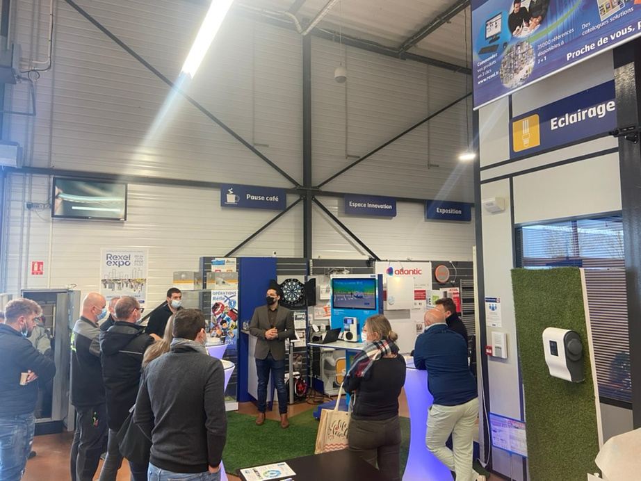Anis presenting EV solutions at Rexel expo